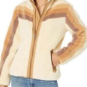 Faherty Apres Dream Fleece in Cream Striped